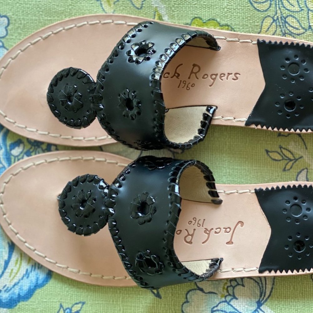 Jack Rogers Black Flat Sandal